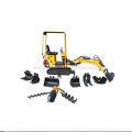 Mini Excavator With Attachments Auger Hammer Grab